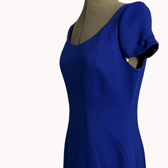 TAHARI Ultraviolet (Cobalt Blue) Talisa Dress NWT - Picture 5 of 12